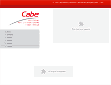 Tablet Screenshot of cabesrl.it